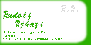 rudolf ujhazi business card